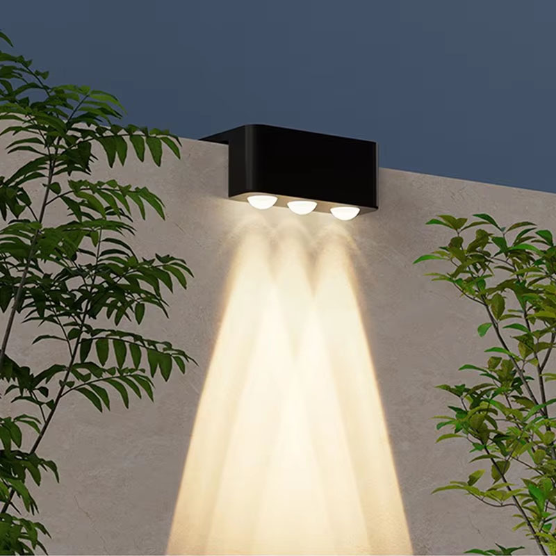 Outdoor Lighting On Fence - 1/2/4PCS Luminária Solar de Parede Externa