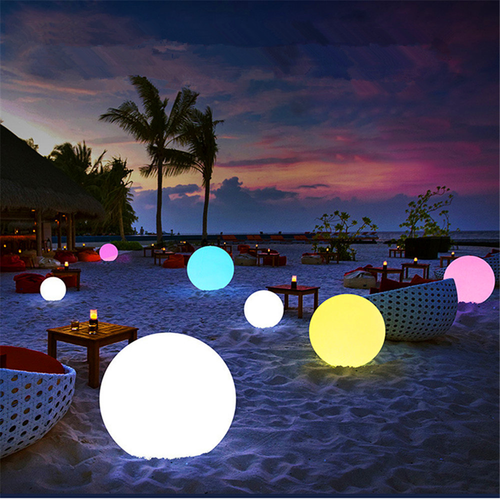 Bollard Light Garden - Luz de bola brilhante led recarregável