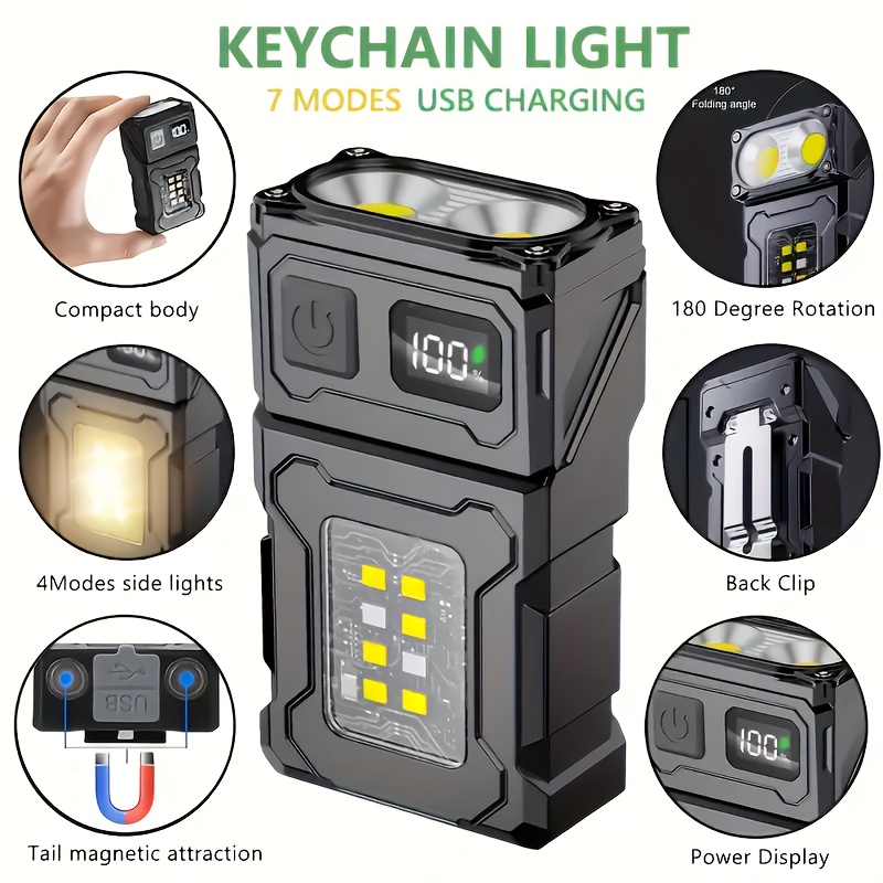 Outdoor Lighting Setup - Mini lanterna de bolso led recarregável,