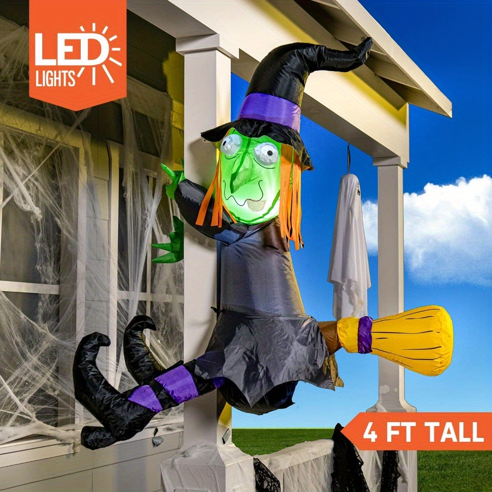 Outdoor Lighting Tree - Bruxa Inflável de Halloween de 4FT