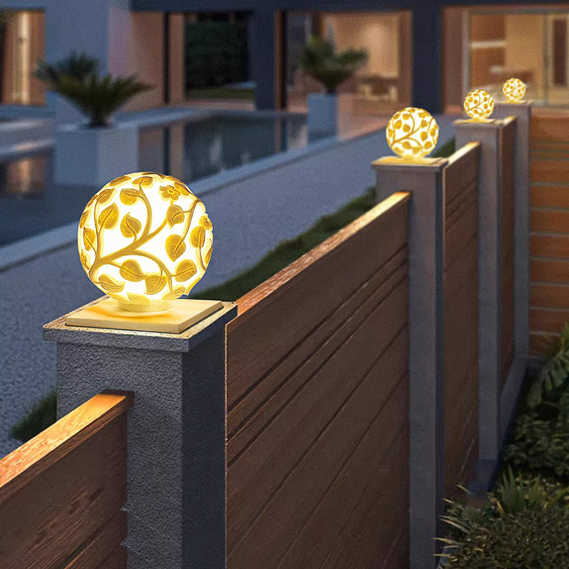 Outdoor Lighting Decoration - Luzes de coluna para exterior, luzes