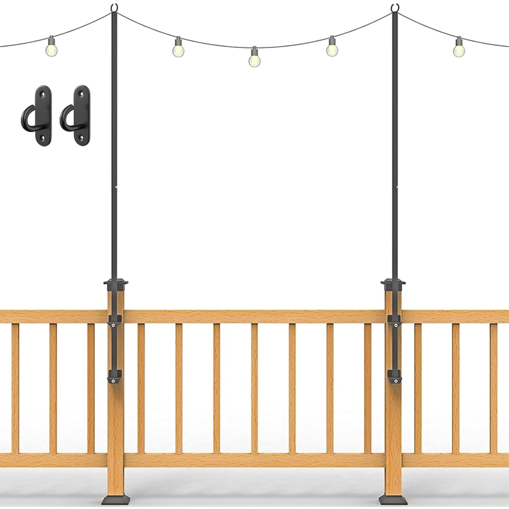 Outdoor Lighting For Garden - Pacote de 2 postes de luz
