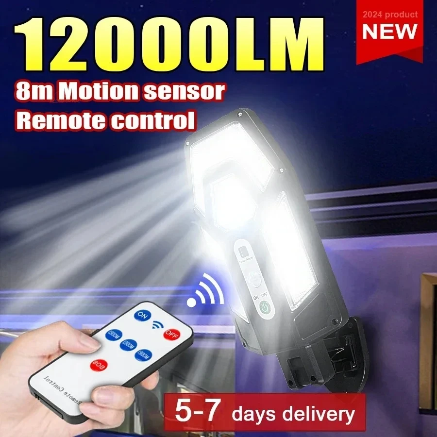 Outdoor Lighting Experts - 12000lm poderosa lâmpada de parede solar
