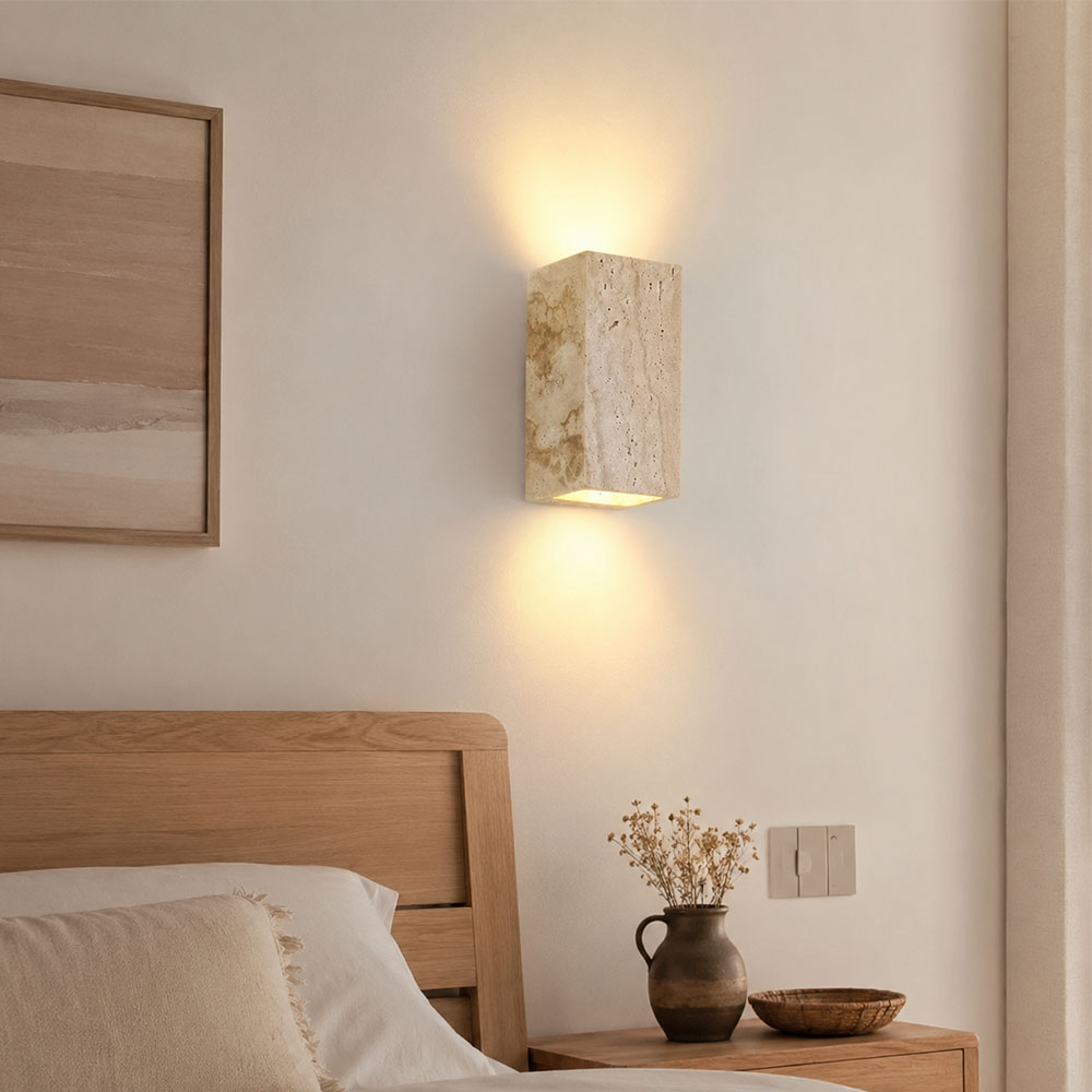 Xl Outdoor Lighting - Luminária de Parede de Pedra Natural