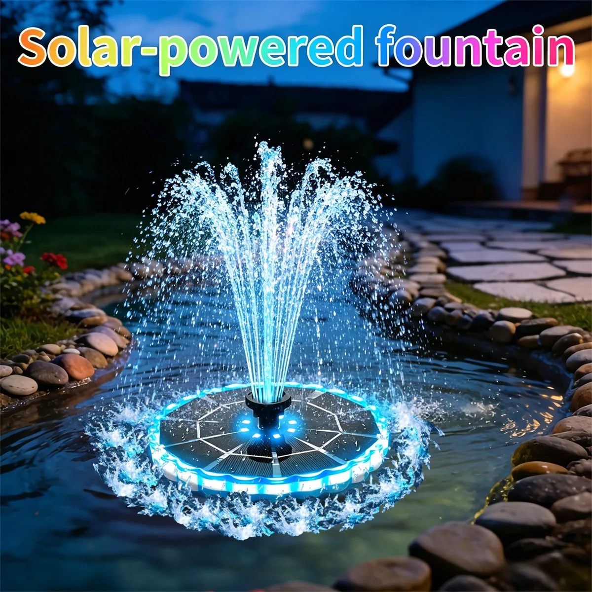 Outdoor Lighting Ground - Fonte Solar de 3.5W para Jardim,