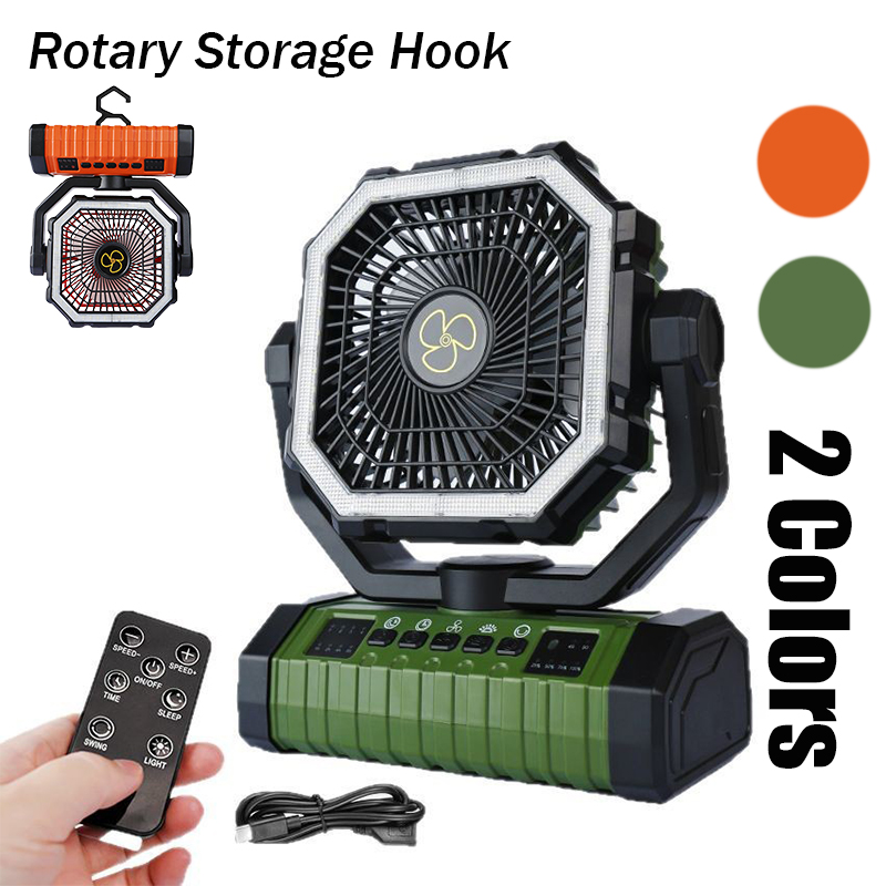 Outdoor Lighting Battery Operated - Ventilador Portátil Recarregável de 20000mAh para