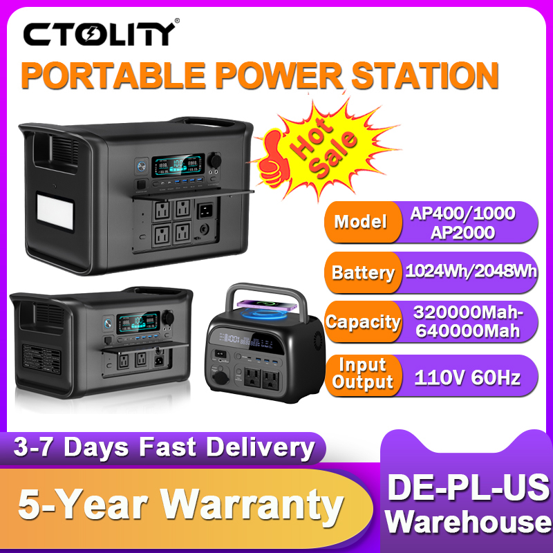 Xl Outdoor Lighting - Estação de Energia Portátil CTOLITY 2400W,