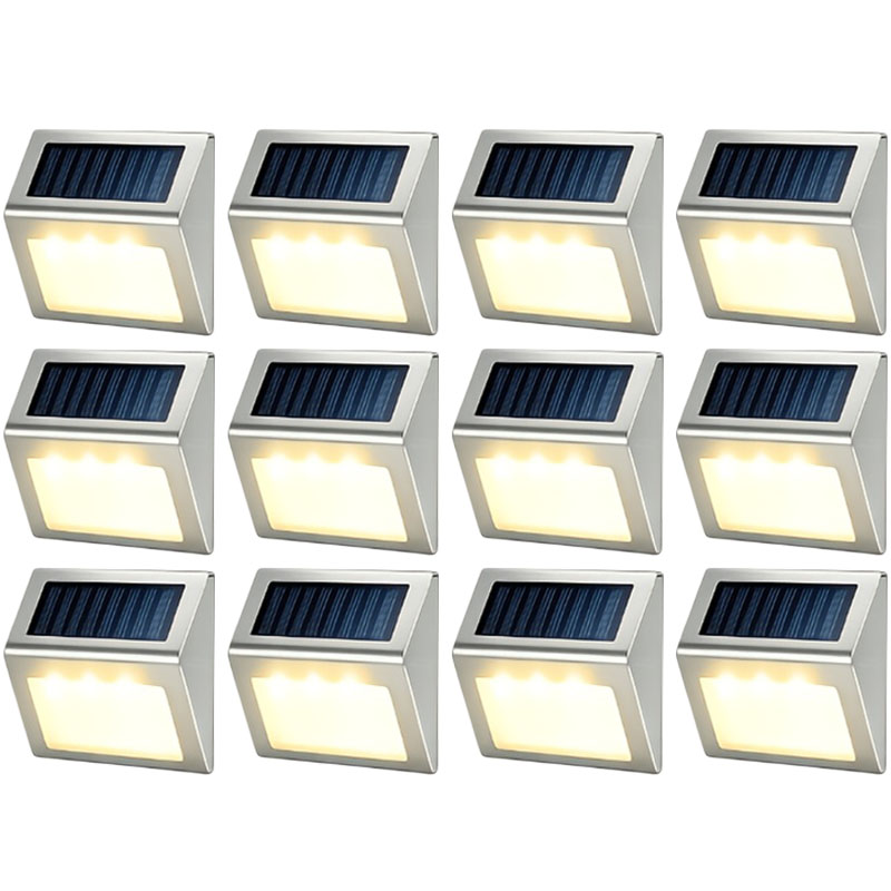 Outdoor Lighting On Fence - Luzes Solares para Escadas Externas, à