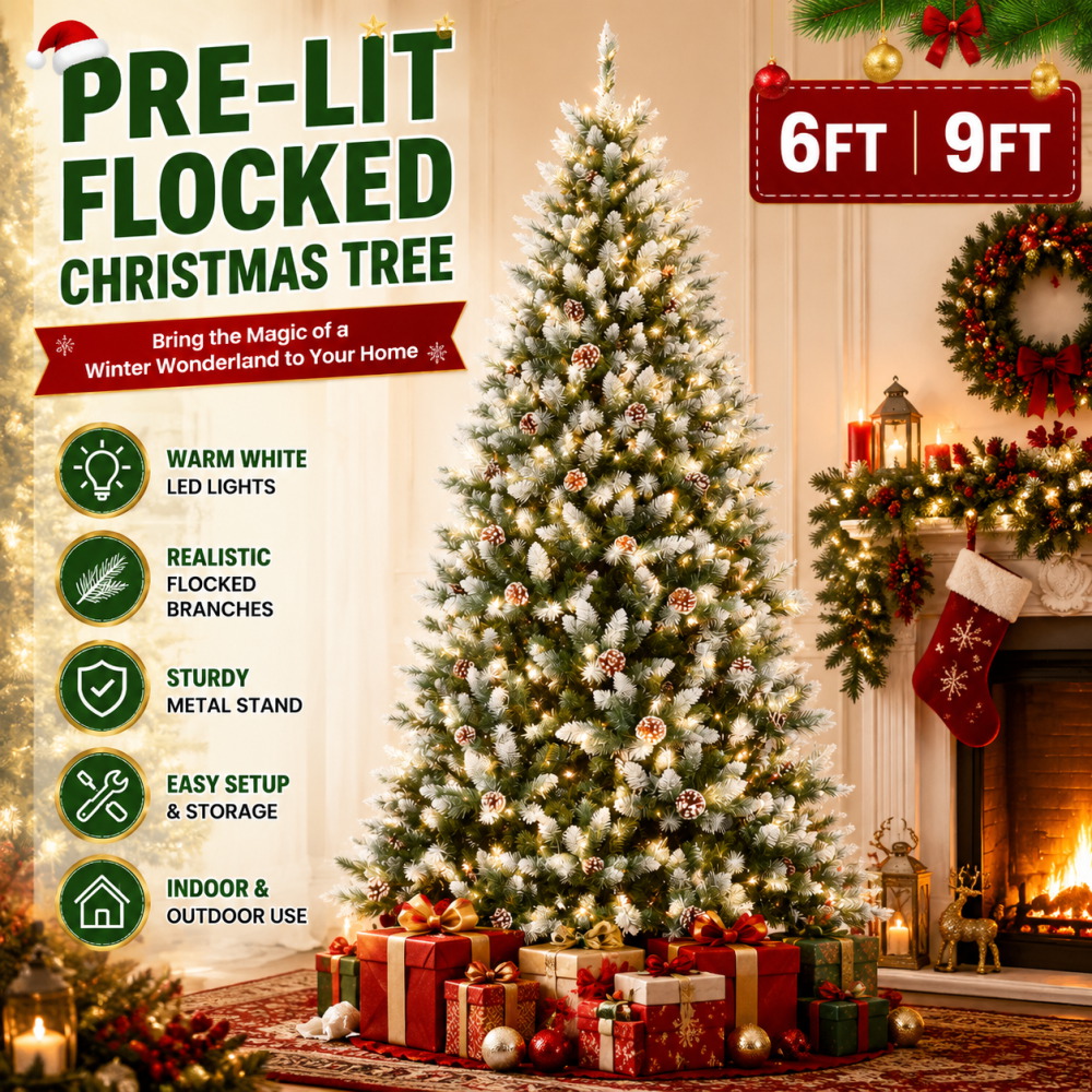 Outdoor Lighting Tree - Árvore de Natal Artificial Pré-Iluminada com