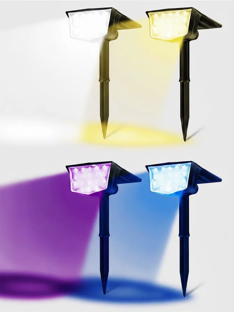 Outdoor Lighting Switch - 2 Peças de Luzes Solares Externas