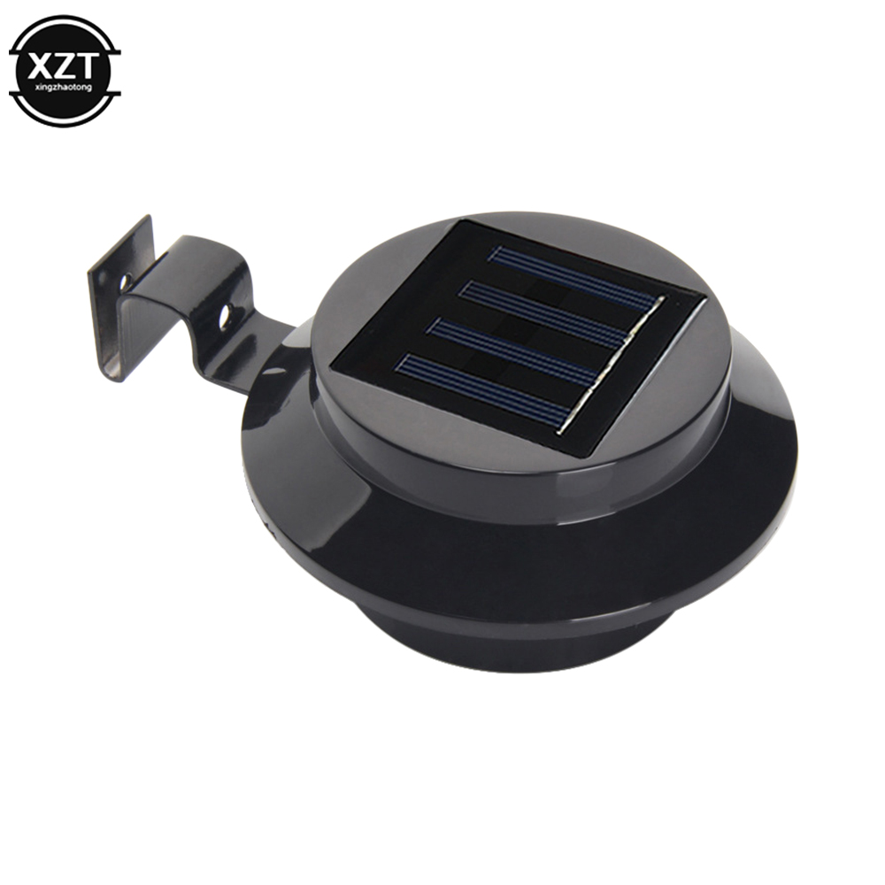 Outdoor Lighting On Fence - 3 led ponto solar jardim redondo