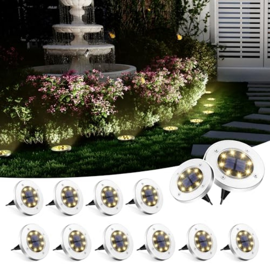 Outdoor Lighting For Garden - Luzes Solares de Solo, Luzes Solares