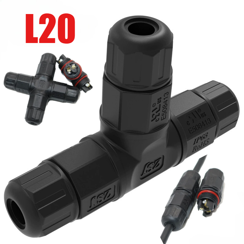 Outdoor Lighting Joint Box - Conector à Prova d'Água para Exterior