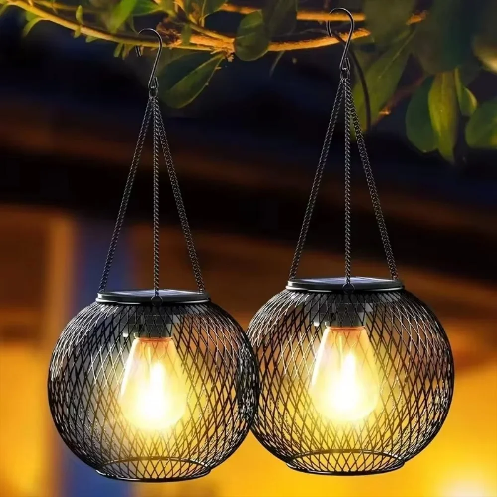 Bollard Light Garden - Lanterna Solar de Ferro para Exterior,