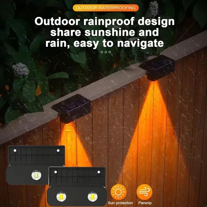 1/2/4PCS Luminária Solar de Pa - Outdoor Lighting On Fence avaliação e preço