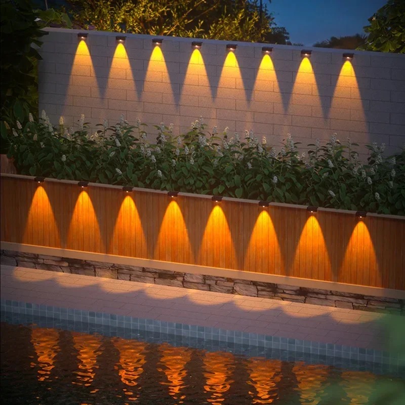 1/2/4PCS Luminária Solar de Pa - Outdoor Lighting On Fence avaliação e preço