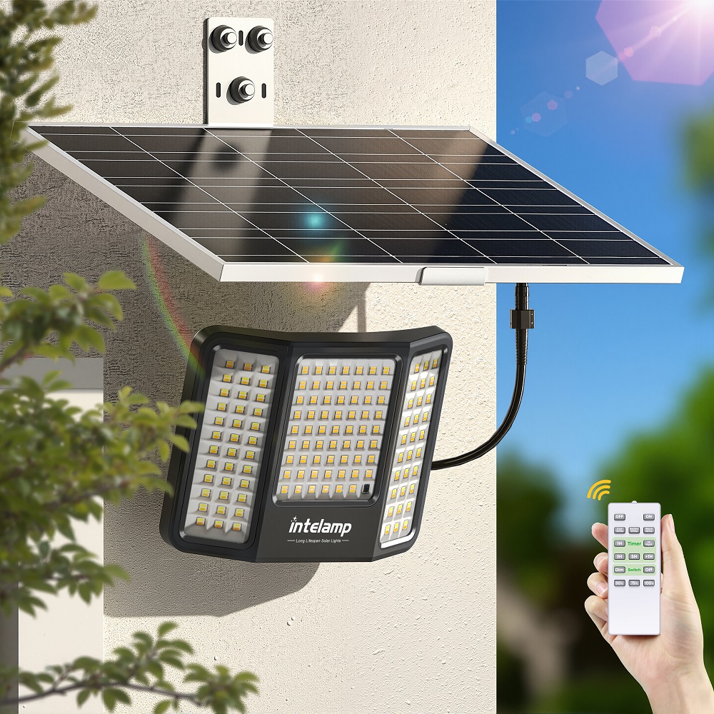 Luzes Solares Intelamp 2000LM  - Outdoor Lighting Dusk To Dawn avaliação e preço