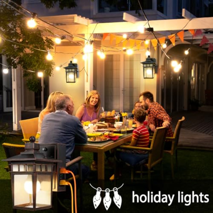 Luz Externa com Tomada GFCI, L - Outdoor Lighting Dusk To Dawn avaliação e preço