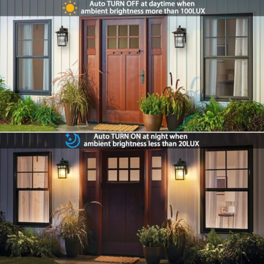 Luz Externa com Tomada GFCI, L - Outdoor Lighting Dusk To Dawn avaliação e preço