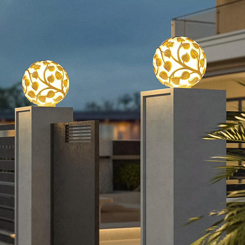 Luzes de coluna para exterior, - Outdoor Lighting Decoration avaliação e preço