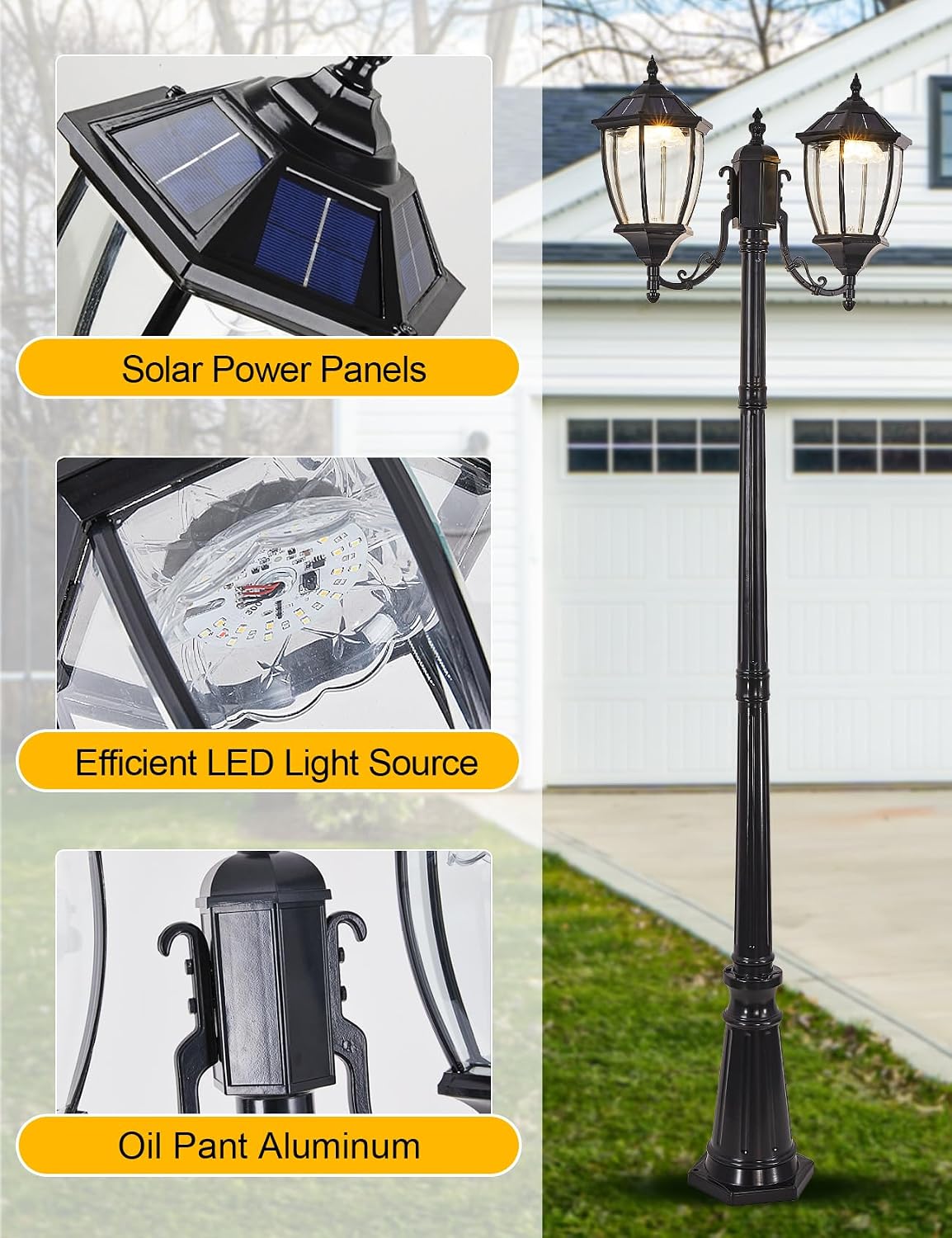Luminárias Solares de Poste pa - Outdoor Lighting Dusk To Dawn avaliação e preço