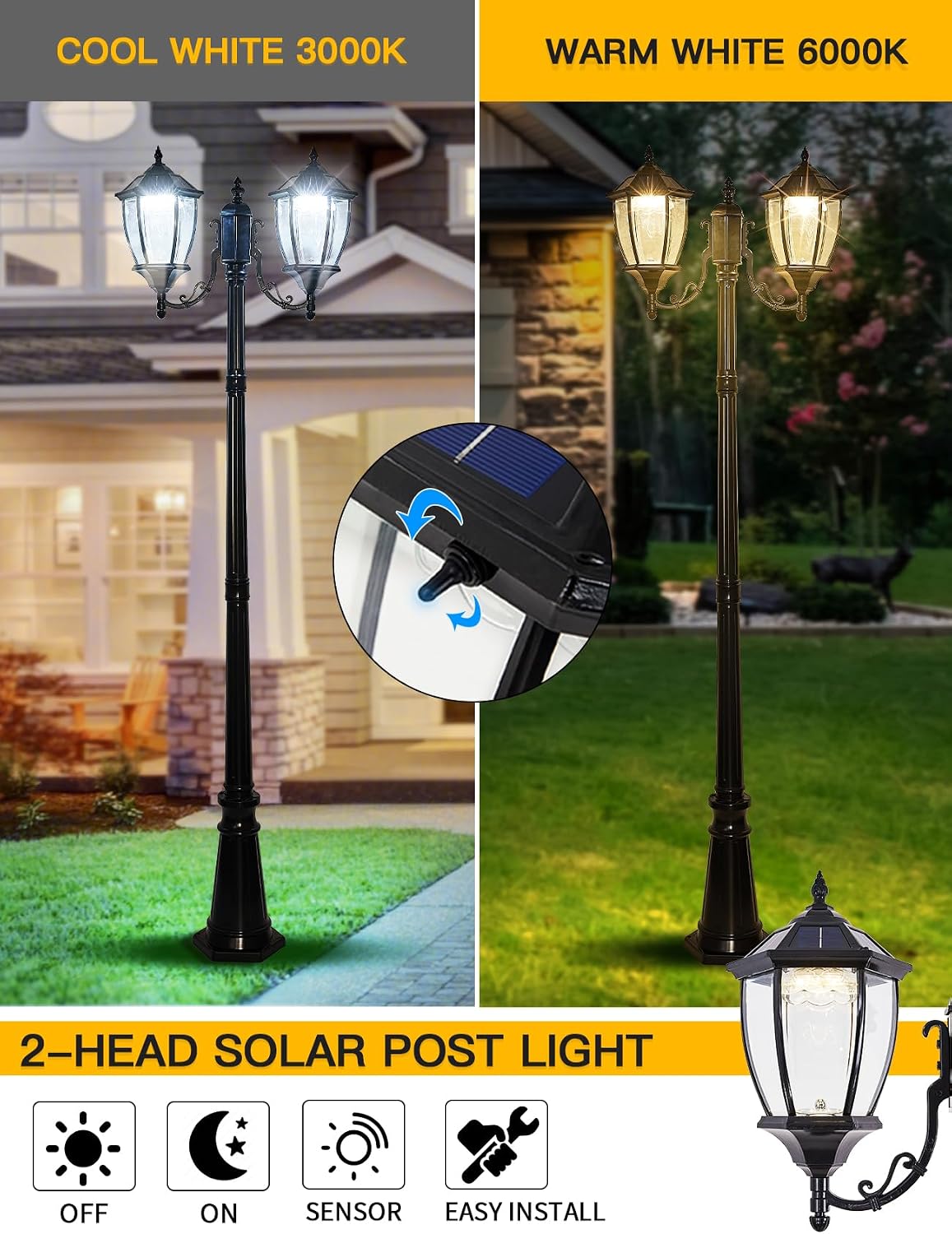 Luminárias Solares de Poste pa - Outdoor Lighting Dusk To Dawn avaliação e preço