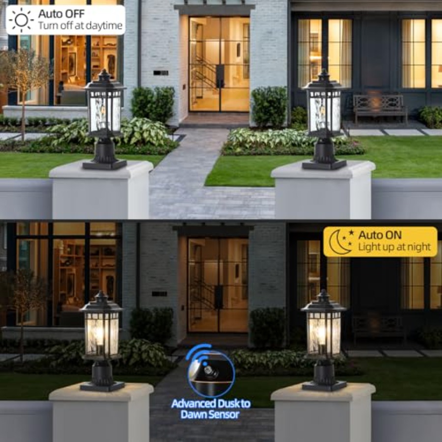 Conjunto com 2 Luminárias de P - Outdoor Lighting Dusk To Dawn avaliação e preço