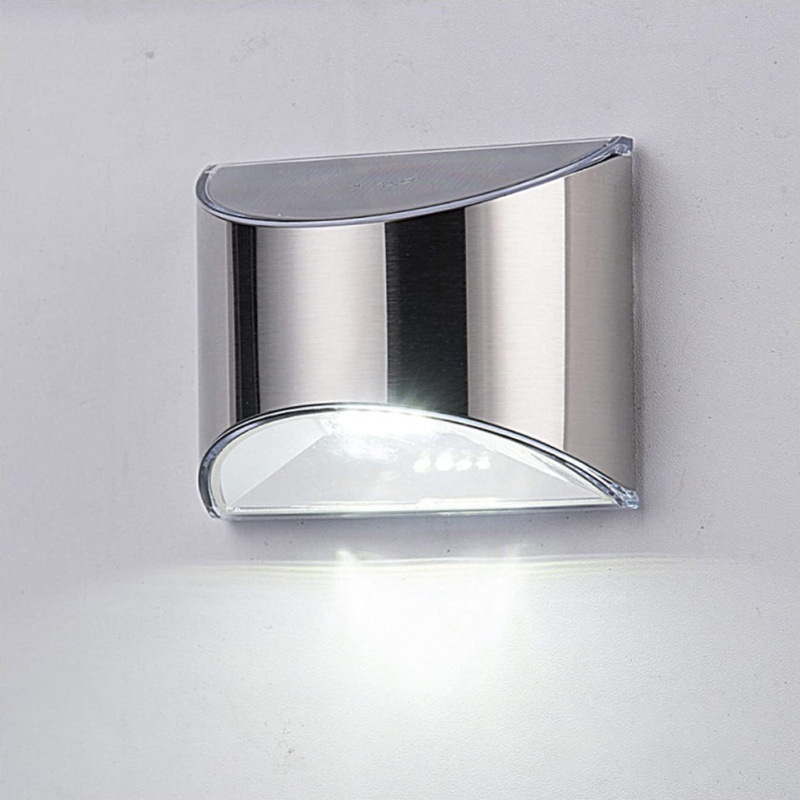 2 pçs luz solar do jardim de a - Outdoor Lighting On Fence avaliação e preço