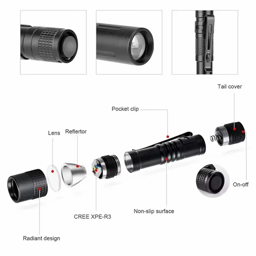 1-4 pçs mini portátil led cane - Outdoor Lighting Setup avaliação e preço