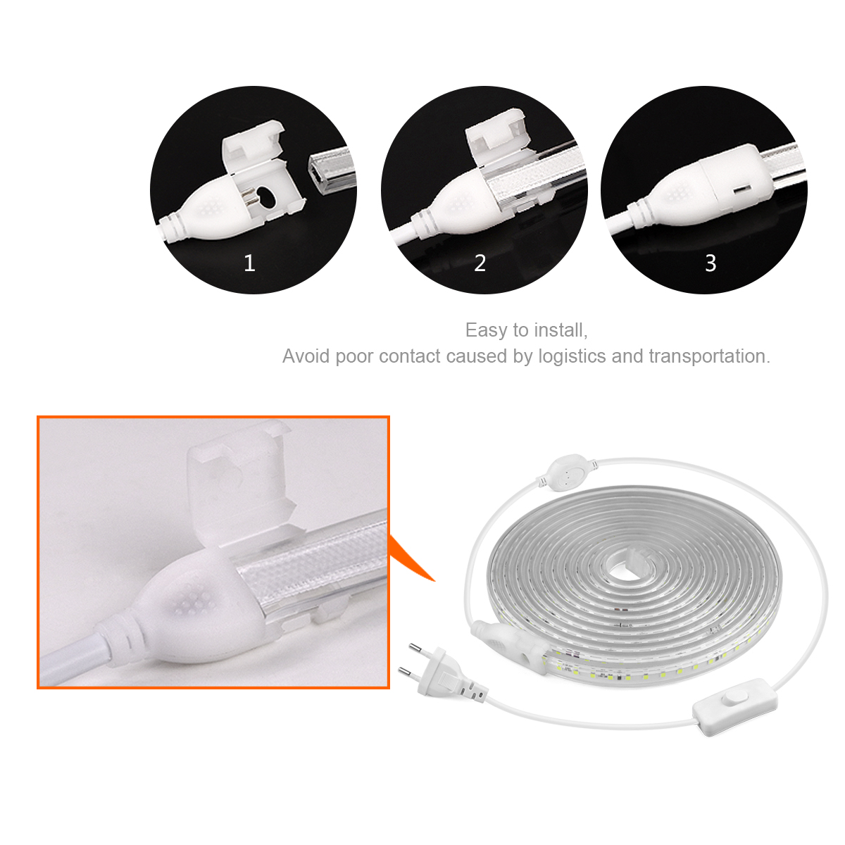 Alta brilhante luz de tira led - Outdoor Lighting Switch avaliação e preço