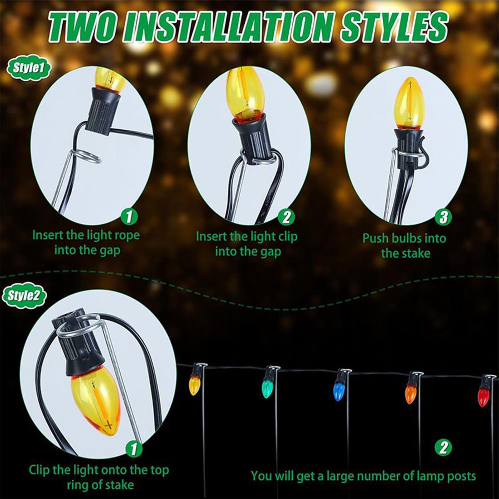Estacas de luz de natal 12-Pol - Outdoor Lighting Ground avaliação e preço