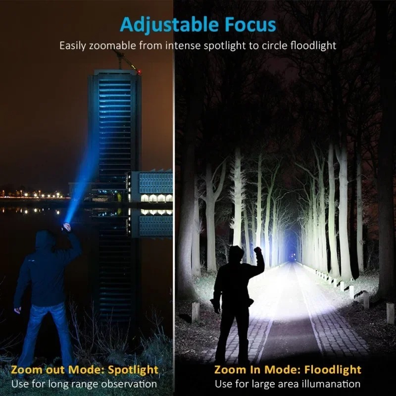 Lanterna LED T6 Recarregável,  - Outdoor Lighting Setup avaliação e preço