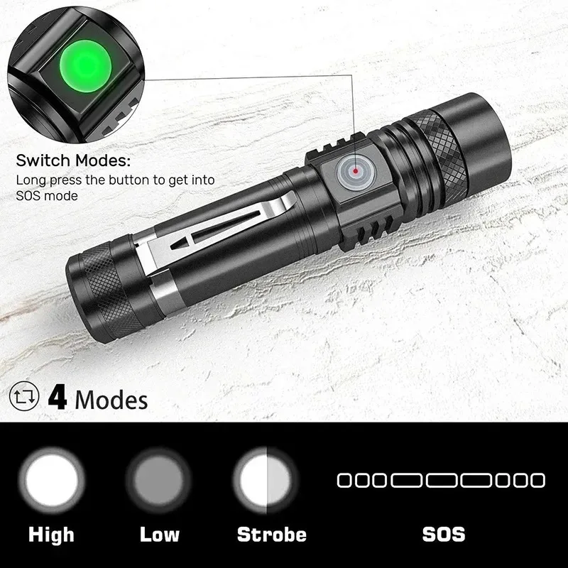 Lanterna LED T6 Recarregável,  - Outdoor Lighting Setup avaliação e preço