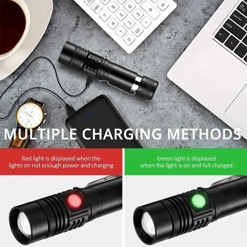 Lanterna LED T6 Recarregável,  - Outdoor Lighting Setup avaliação e preço