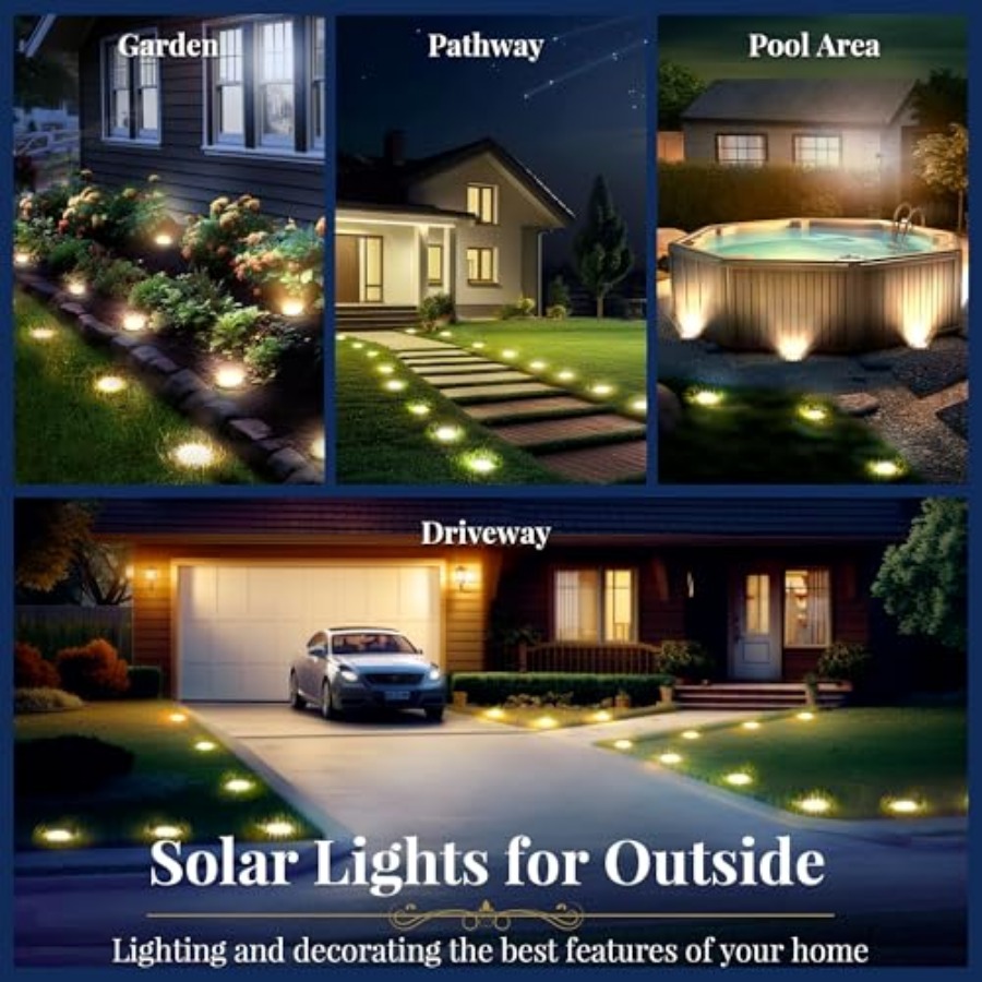 Luzes Solares de Solo, Luzes S - Outdoor Lighting For Garden avaliação e preço
