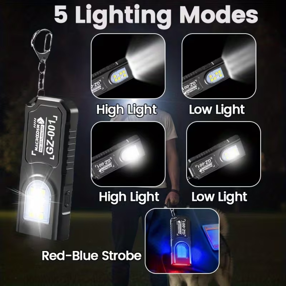 Mini cob led chaveiro lanterna - Outdoor Lighting Setup avaliação e preço