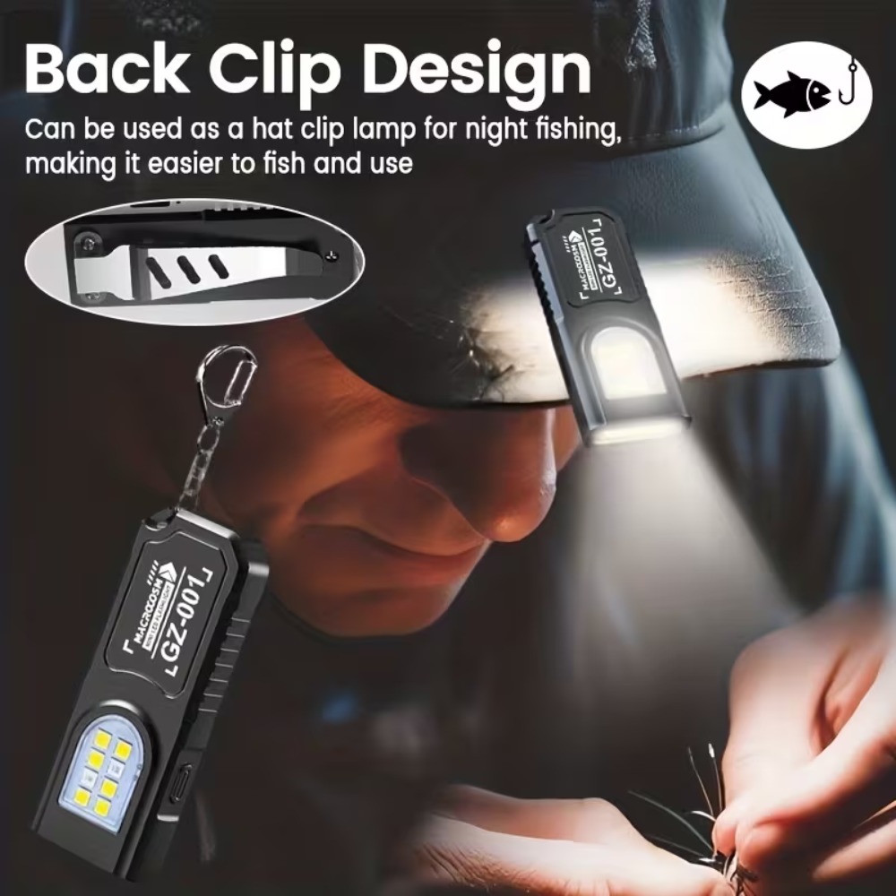 Mini cob led chaveiro lanterna - Outdoor Lighting Setup avaliação e preço