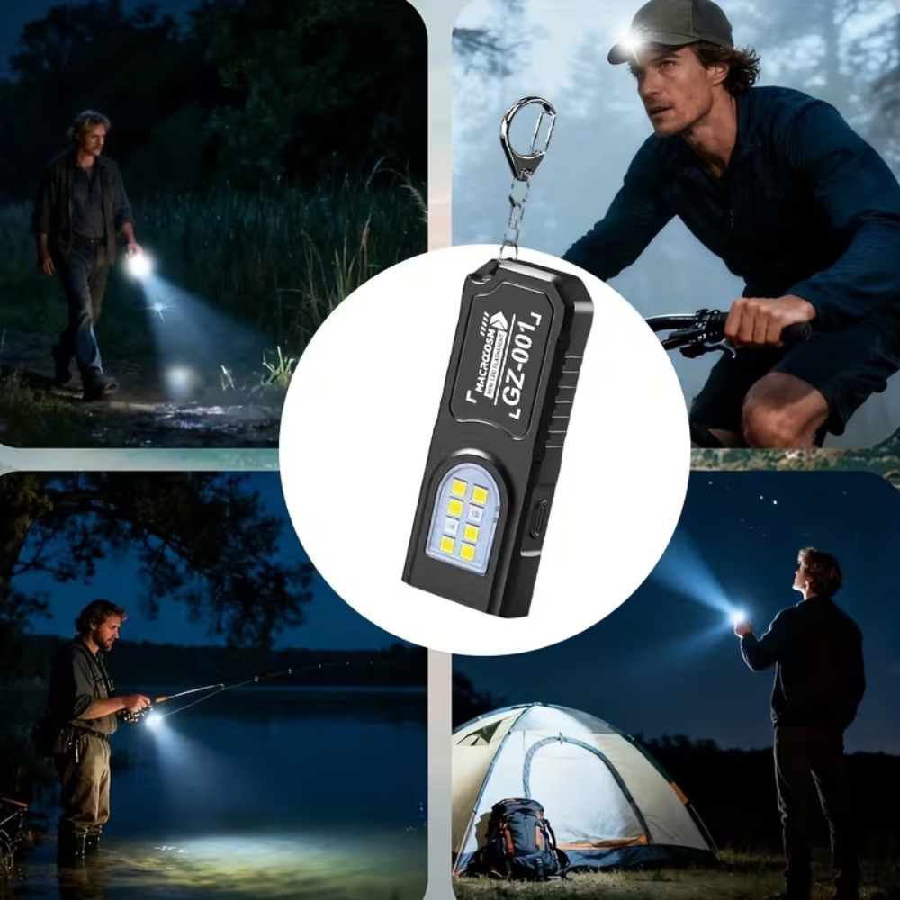 Mini cob led chaveiro lanterna - Outdoor Lighting Setup avaliação e preço